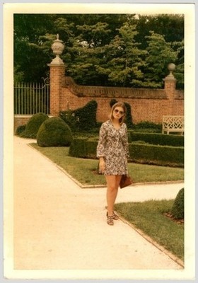 70s Chic Boho Mini Dress Photo Garden Path Affluent Estate Find