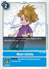 Matt Ishida ST2-12 R Starter Deck 02: Cocytus Blue Digimon TCG