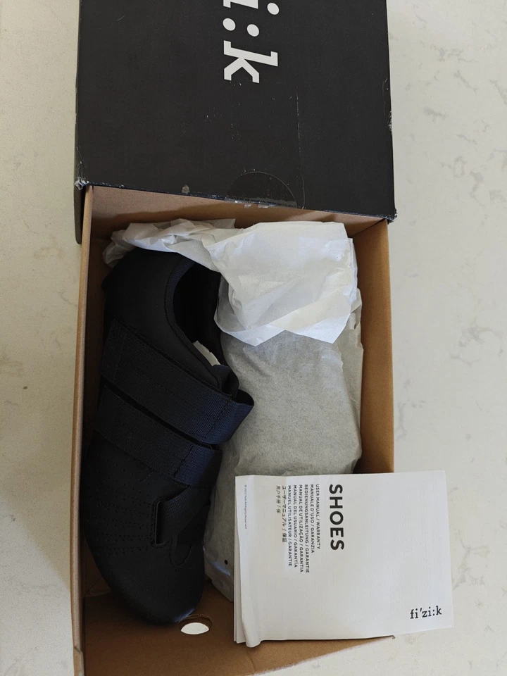 Fizik R5 Tempo PowerStrap Hombres Zapatos de Ciclismo de Carretera Negros Carreras Bicicleta de Viaje Nuevo en Caja Foto 3 de 4