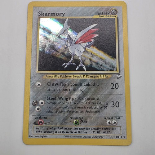 2000 Pokemon Neo Genesis Skarmory 13/111 Holo Rare Unlimited WOTC LP