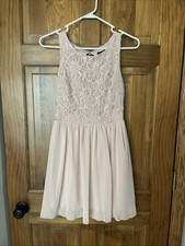 Homecoming Dress Blush Pink Sequins Size 5