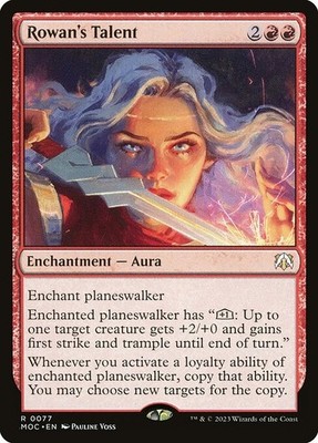Rowan's Talent NonFoil March of the Machine Commander 77 NM MTG