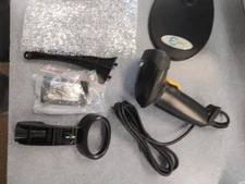 Esky Barcode Scanner, Wired Handheld Bar Code Scanner Adjustable Stand - New