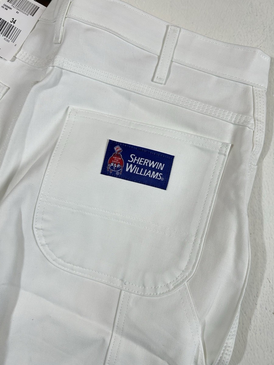Dickies Sherwin Williams Men 40 x 11 White Carpenter Painter