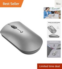 Lenovo 600 Bluetooth Silent Mouse, Blue Optical Sensor, Adjustable DPI, 4 Button