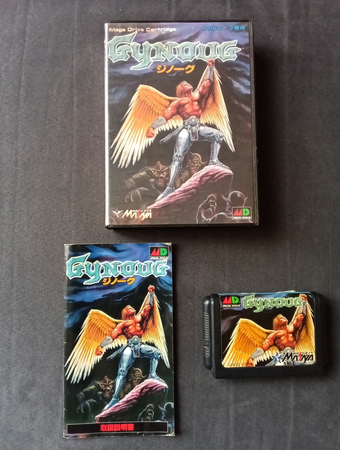 Gynoug Sega Megadrive Japan Jpn Ntsc