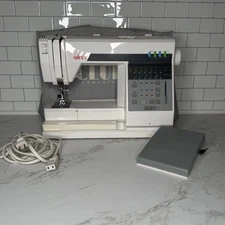 Elna Club Computer Sewing Machine 500 Working W/foot Pedal  & Accessories READ