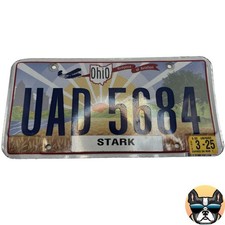 Ohio- Birthplace of Aviation- UAD 5684- License Plate- Free Shipping!