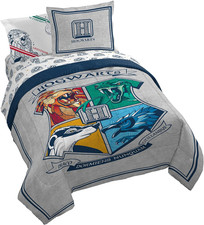 Harry Potter Stand Together 7 Piece Queen Size Bed Set - Includes Comforter  Sh