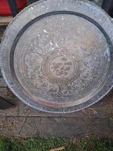 oriental copper wall plate