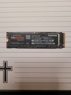 Samsung SSD 2TB 970 EVO Plus 100% Health NVMe MZ-V7S2T0 Solid State Drive 2 TB