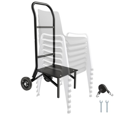 #ad VEVOR Folding Chair Rack Cart for 10 Chairs of 150 LBS Push Style Chair Dolly $77.10