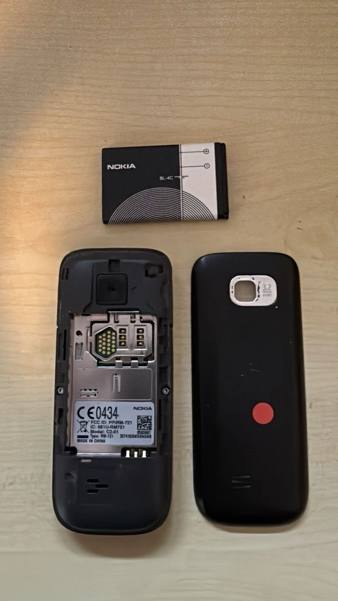 Nokia C2 Classic - Schwarz C2-01 RM-721 Geprüft, Händler Garantie Accu Neu Top