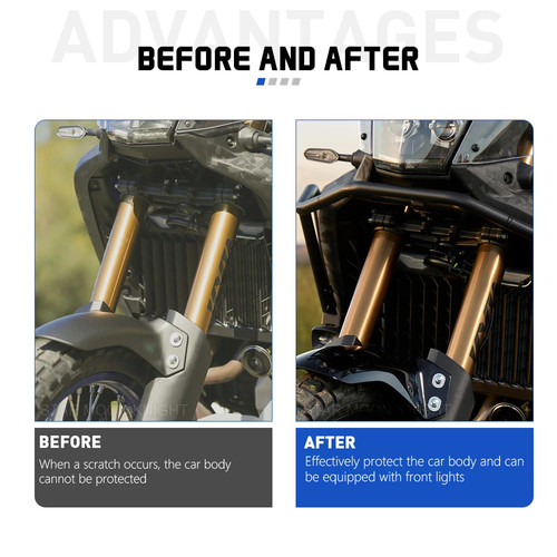 Fog Light Holder Additional Lights Moun Spotlight Bracket For YAMAHA TENERE 700 - Picture 4 of 12