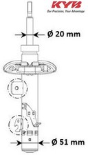 KYB 3338057 Stoßdämpfer Stossdämpfer Vorderachse Vorne für Citroen 
