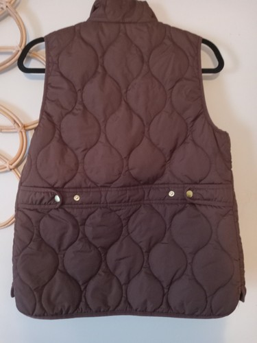 J. Crew Quilted Excursion Dark Nutmeg Puff Vest Size XS Excellent condition - Picture 4 of 5