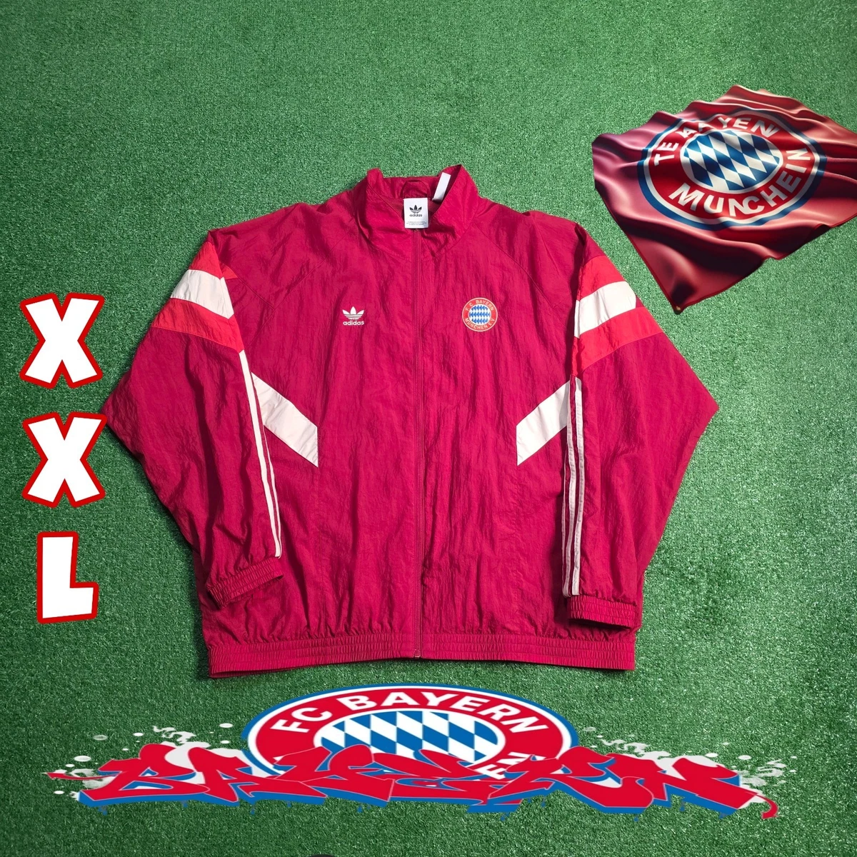 Bayern Munich Red International Club Soccer Fan Jackets for sale