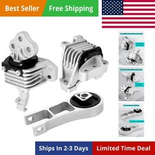 3PCS Engine and Transmission Mounts Set Compatible with 2014-2021 Cherokee, 2...