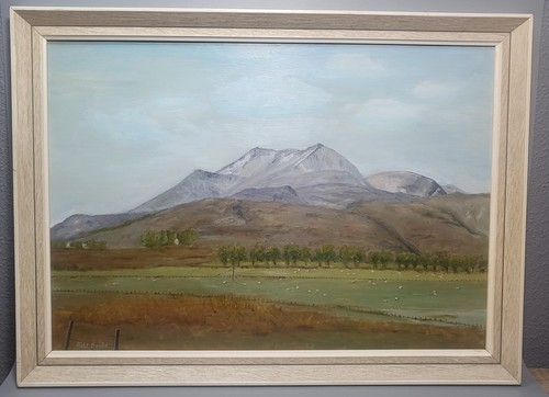 Beinn Eighe Munros Wester Ross Oil on Board Size 55x41cm Signed Robt Bould