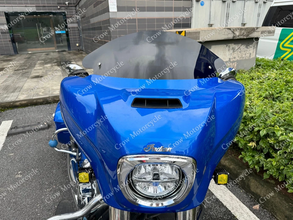 Flare 10" Black Windshield Tinted Fit For Indian Chieftain Dark Horse 2016-2025 - Image 2 of 4