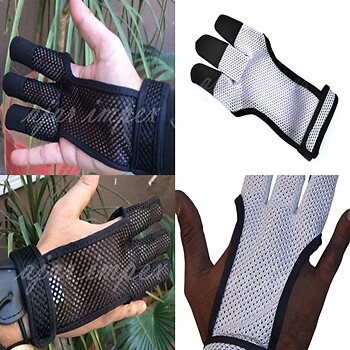 ARCHERS MESH SHOOTING FINGERS GLOVE LEATHER FREE GLOVE HUNTING