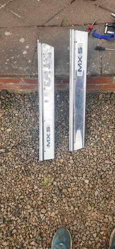MAZDA MX5 SILL TRIM PLATES - POLISHED / SHINEY EUNOS (MK1 1989 to 1997) MX-5