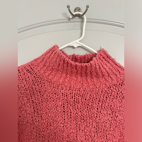 Anthropologie The Need-It Oversized Chunky Knit Mock Neck Sweater Size Large - Picture 10 of 15
