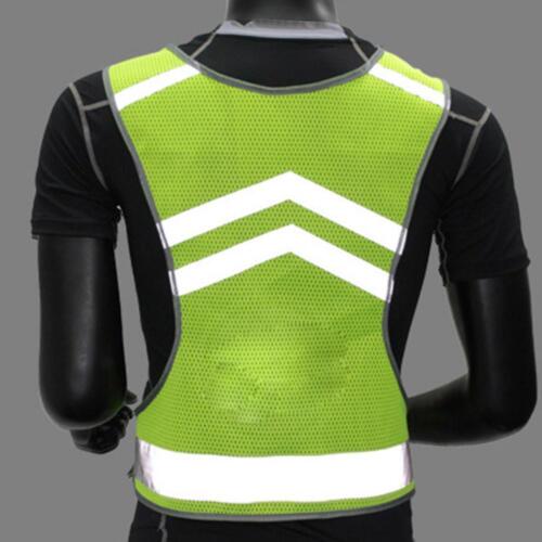 High Visibility Adjustable Reflective SafetyVest For OutdoorSports L7O6 - Picture 6 of 16
