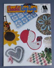 Crochet Rag Rugs - Annie's Attic 87Q78 - Patterns round sunflower heart square