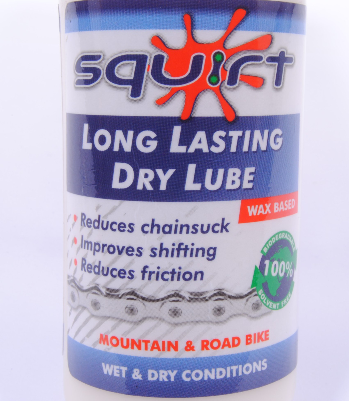 The Original Squirt Long Lasting Dry Chain Bicycle Bike Lube Wax Based