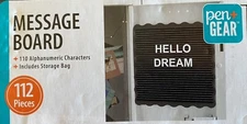 Pen + Gear Message Board 112 Pieces 8"x 8” For Smaller Spaces