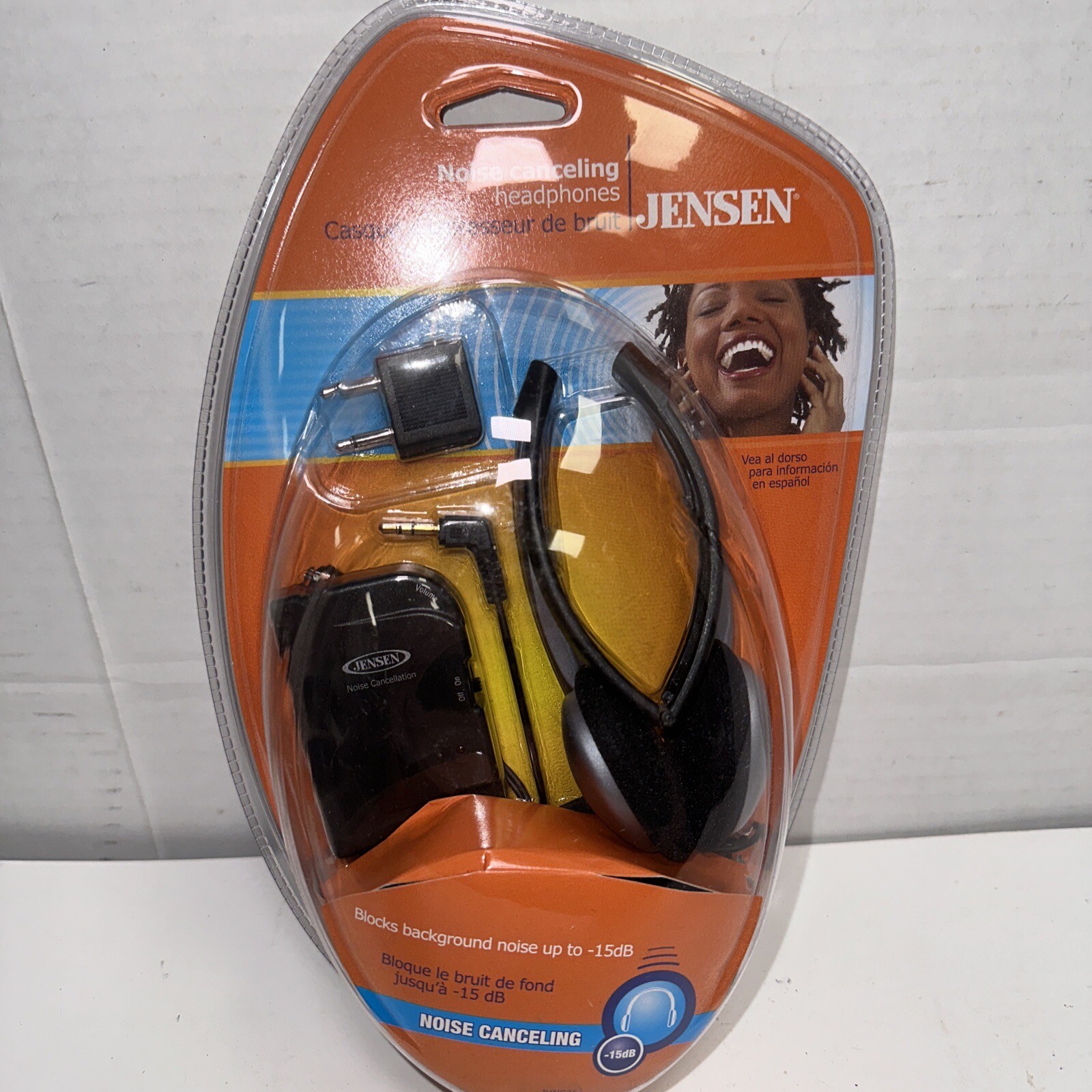Jensen Foldable Noise Canceling Headphones JHNC25 Brand New 