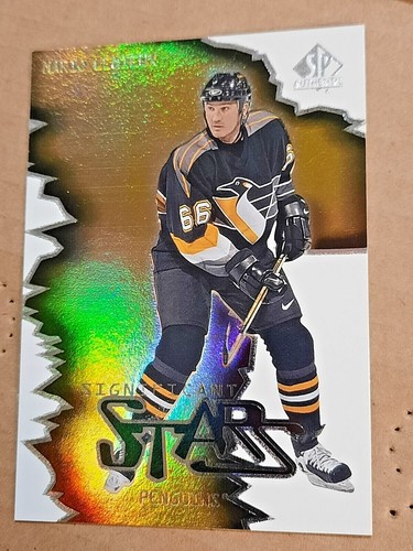 MARIO LEMIEUX SIGNIFICANT STARS HOLOGRAM INSERT 2001 SP AUTHENTIC 🏒 HOCKEY CARD - Picture 2 of 2