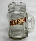 2 x Jam Shed Wine Mason Jars Glasses Retro With Handles