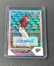 2023 Topps Pro Debut Sterlin Thompson Sparkle Foil Auto 074/199