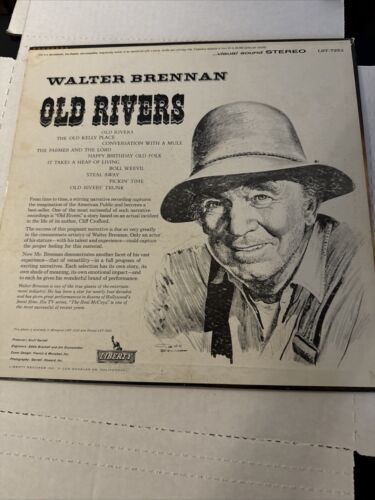Vintage WALTER BRENNAN "OLD RIVERS" LST-7233 LP Record 12" LIBERTY STEREO. F4 - Imagen 3 de 11