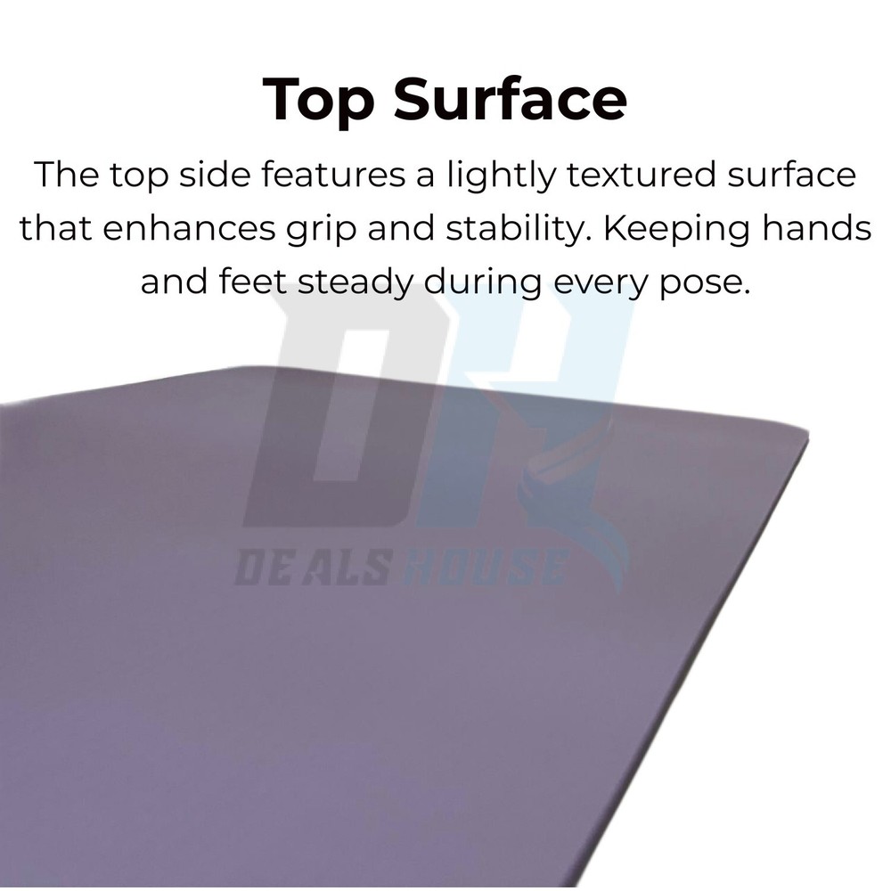 Thick Non-Slip Yoga Mat with Strap for Pilates Gym Fitness - Minor Defect