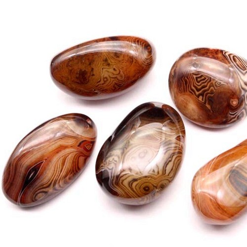 Natural Sardonyx Red Agate Quartz Crystal Energy Polished Tumbled Stone Healing - Picture 18 of 24
