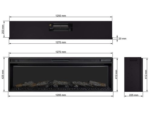ArtiFlame AF58 Multicolor elektrischer Kamineinsatz realistischer Flammeneffekt - Bild 7 von 8