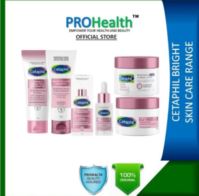 CETAPHIL BRIGHT HEALTY CLEANSER/TONER/SERUM/CREAM