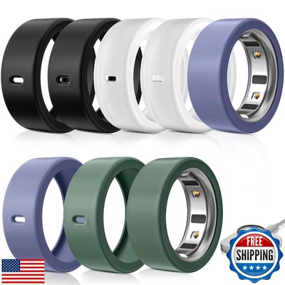 8 Pack Ring Protector Compatible with Oura Ring Gen 4/Oura Ring Gen 3, Silico
