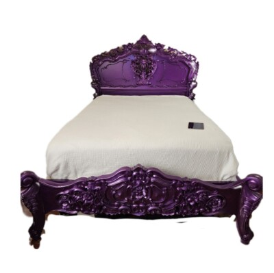 Queen Size  Designer French style handcrafted mahogany Rococo Gothic Bed Frame