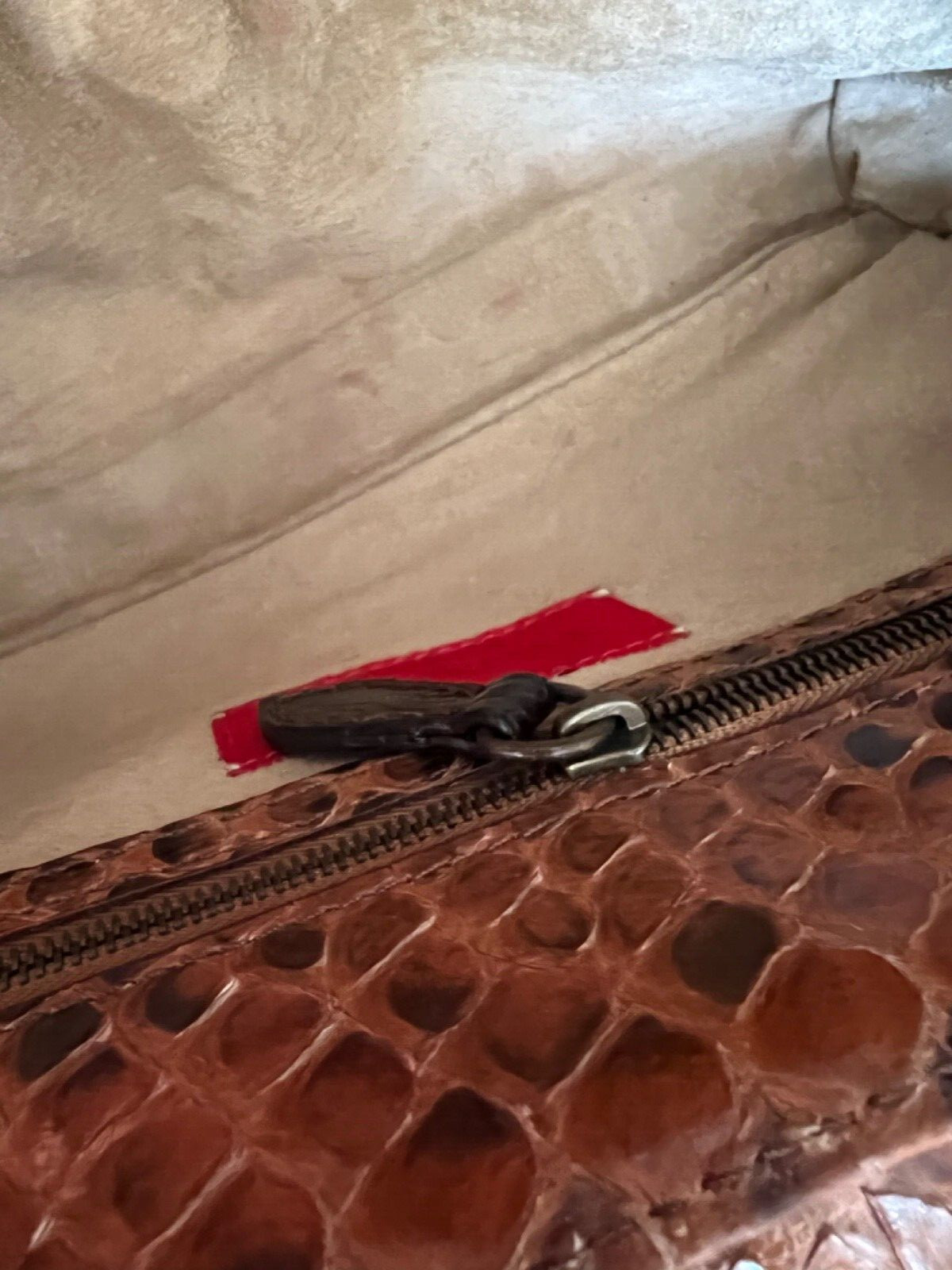 VALENTINO PYTHON SNAKE SKIN HANDLE BAG - image 10