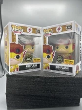 Funko Pop Heros DC Comics Kid Flash #320 Glow in Dark Chase protector