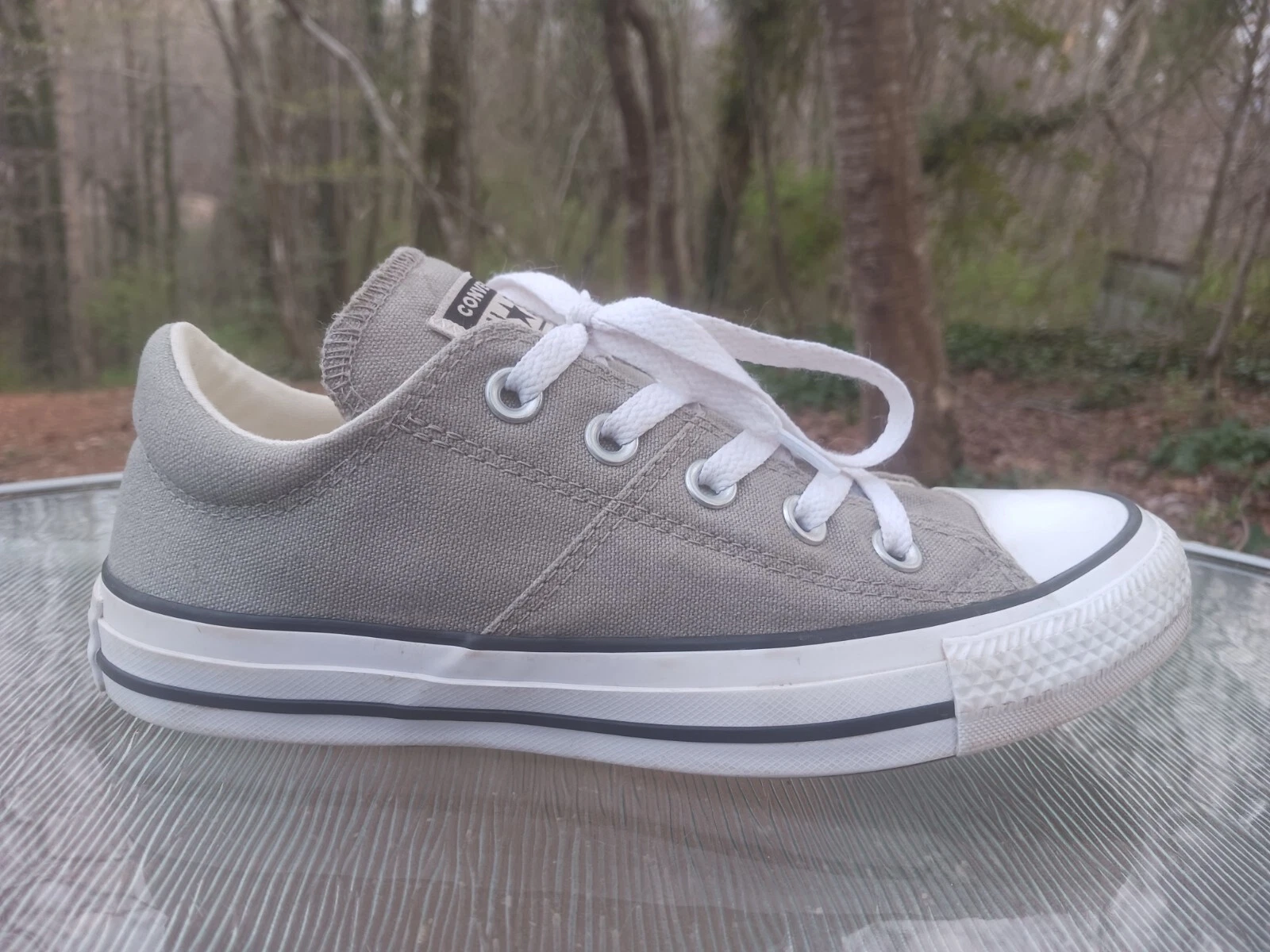 Scarpe sneakers donna Converse All Star grigio tela misura 6 36 5