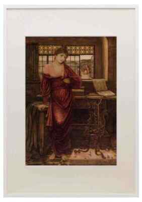 John Melhuish Strudwick Isabella And The Pot Of Basil A3 A4 Gerahmter Druck Bild