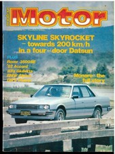 MODERN MOTOR car Magazine February 1982  Rover 2500 Nissan Skyline Honda Accord