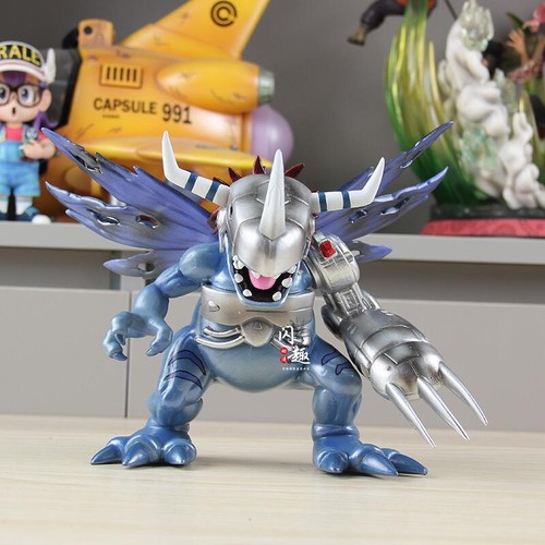 Digimon Digital Monster Metal Greymon PVC Figure 18CM Model Kids Xmas Toy Gift - Picture 5 of 9