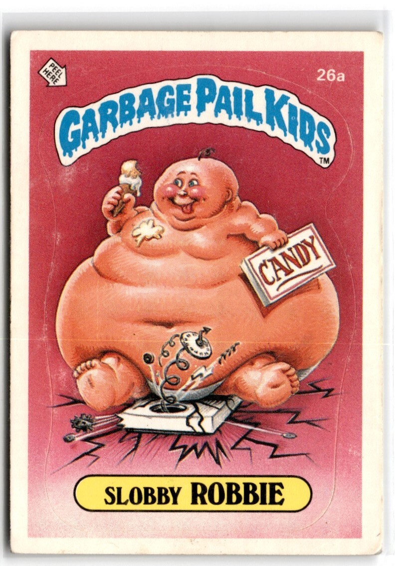 1985 Garbage Pail Kids Series 1 Slobby Robbie #26A Sticker | eBay