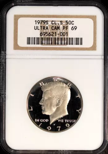 1979-S 50c Clad JFK Half-dollar Type 2 PF69UCAM NGC # 695621-001 + Bonus